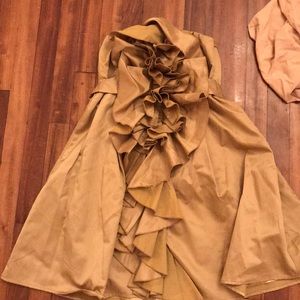 Strapless Gold Dress